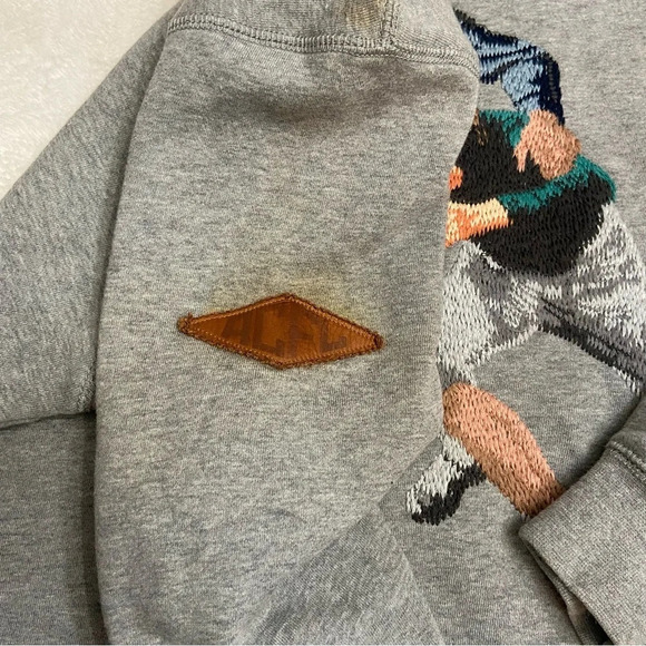 Akoo collegiate football 1946 embroidered crewneck XXL gray 28577 - Picture 11 of 14